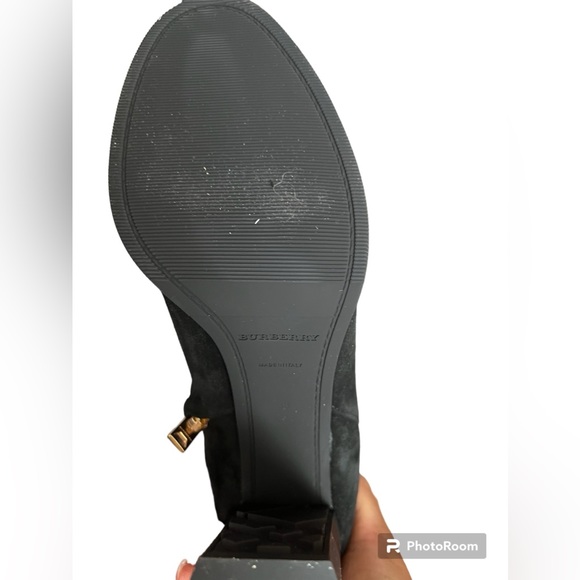 NIB Burberry HOUSE CHECK AND SUEDE ANKLE BOOTS 38 - Picture 10 of 16